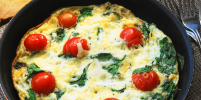 TOMATO-SPINACH FRITTATA