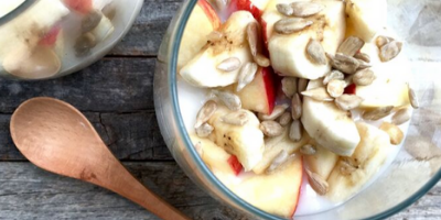 FRESH FRUIT CUP WITH COCONUT MILK YOGURT